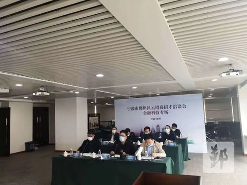 鄞州區(qū)成功舉辦云招商招才金融科技專場，科技信息咨詢服務成亮點